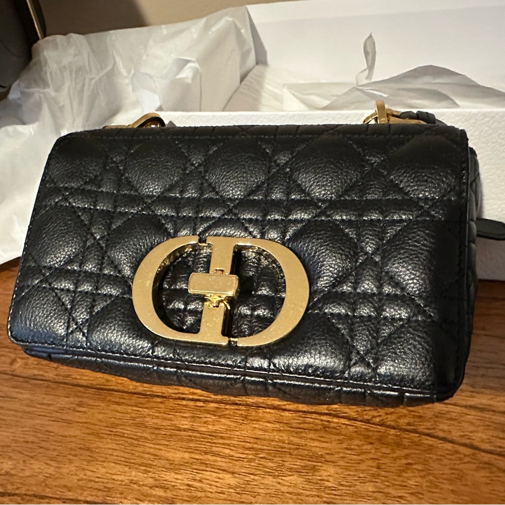 Dior Small Caro Bag in Black